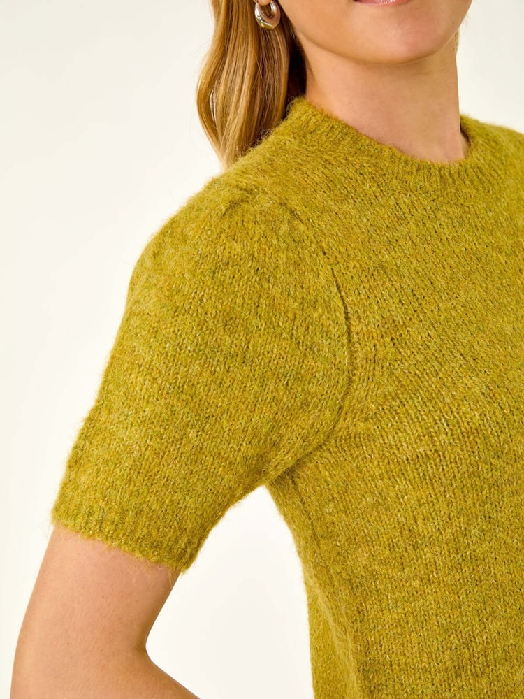Roman Green Short Sleeve Soft Knit Top - Image 7 of 7 Roman Green Short Sleeve Soft Knit Top - Image 7 of 7