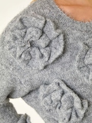 Roman Chunky Floral Knit Jumper - Imagem 5 de 5