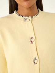 Roman Yellow Stitch Knit Cardigan - Image 5 of 5
