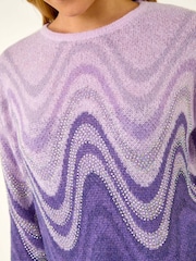 Roman Metallic Ombre Wave Knit Jumper - Imagem 5 de 5