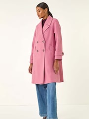 Roman Pink Quilted Premium Buttoned Coat - Image 1 of 5