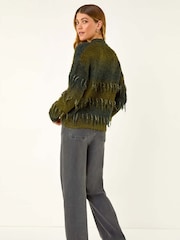 Roman Green Tassel Stripe Crew Neck Jumper - Image 3 of 5