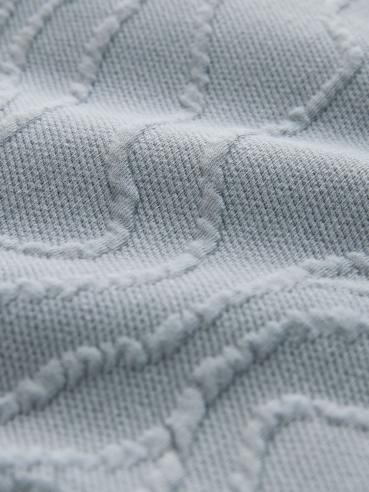 Grau, Blau - Textured Floral Shacket - Bild 10 von 10