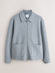 Grau, Blau - Textured Floral Shacket - Bild 7 von 10