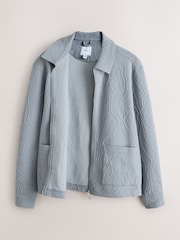 Grau, Blau - Textured Floral Shacket - Bild 8 von 10