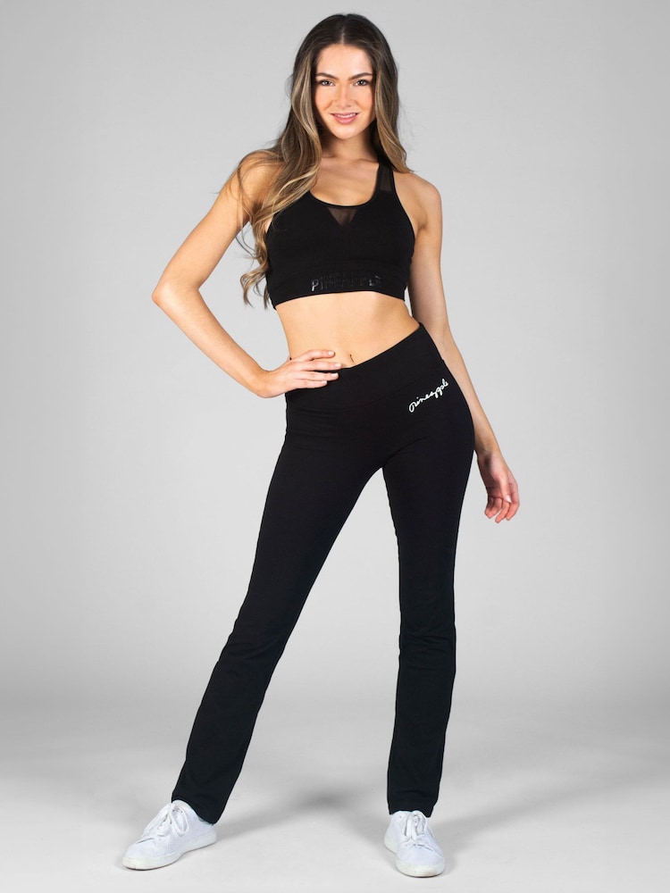 Pineapple Black Womens Petite Slim Fit Jersey Trousers - Image 2 of 5 Pineapple Black Womens Petite Slim Fit Jersey Trousers - Image 2 of 5