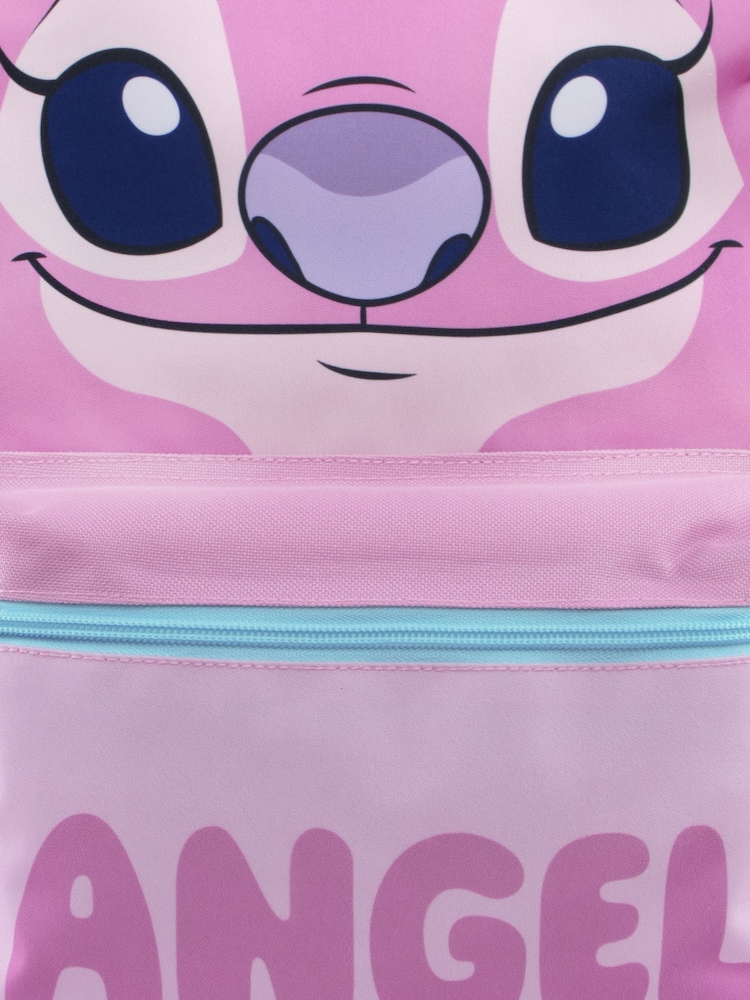 Character Pink Disney Lilo And Stitch Angel Backpack With 3D Ears - Image 6 of 6 Character Pink Disney Lilo And Stitch Angel Backpack With 3D Ears - Image 6 of 6