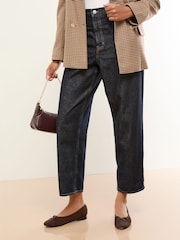 Lipsy Chocolate Brown Wide Fit Wide Fit Faux Suede Toe Cap Ballerinas Shoes - Image 2 of 4