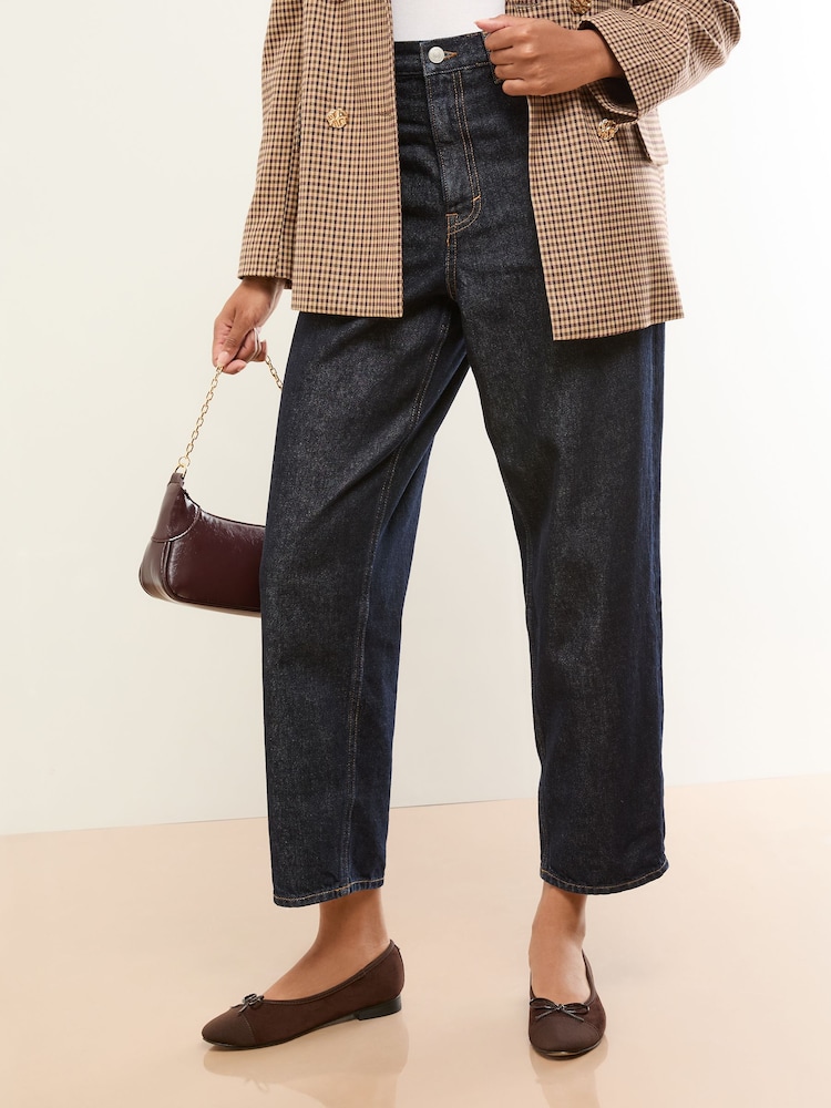 Lipsy Chocolate Brown Wide Fit Wide Fit Faux Suede Toe Cap Ballerinas Shoes - Image 2 of 4