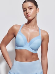 Blue B-G Active Sports High Impact Dry Tech Full Cup Wired Bra - Image 1 of 8