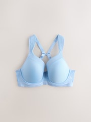 Blue B-G Active Sports High Impact Dry Tech Full Cup Wired Bra - Image 5 of 8