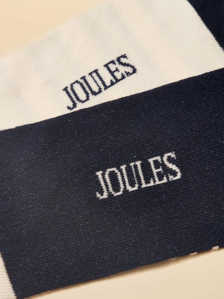Joules Women's Everyday Navy Dog Cotton Blend Socks 2 Pack (size 4-8) - Image 3 of 3 Joules Women's Everyday Navy Dog Cotton Blend Socks 2 Pack (size 4-8) - Image 3 of 3
