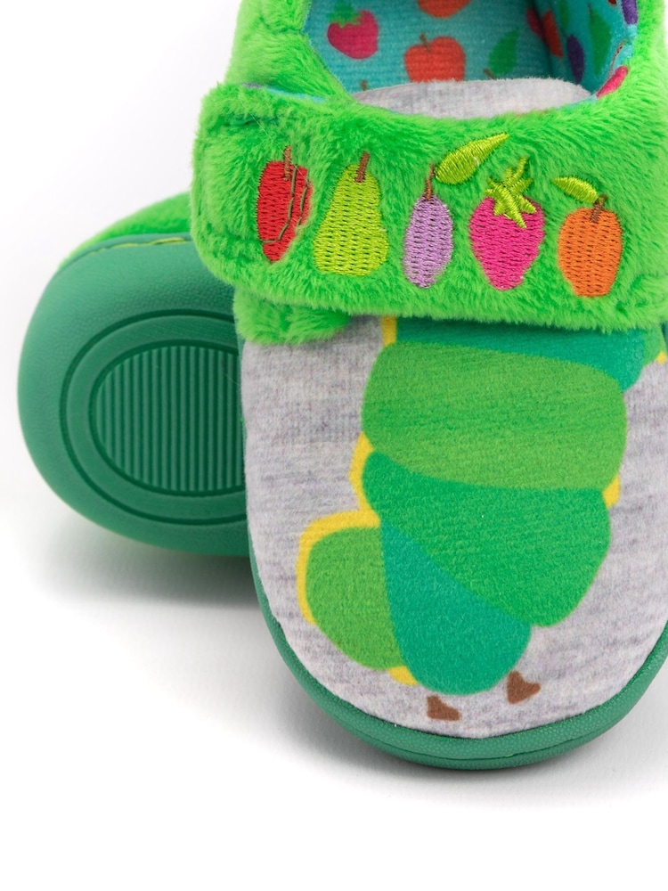 Vanilla Underground Green The Hungry Caterpillar Velcro Loafer Slippers - Image 6 of 6