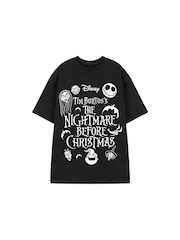 Vanilla Underground Black The Nightmare Before Christmas Short Sleeved T-Shirt - Image 1 of 6