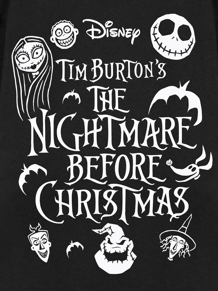 Vanilla Underground Black The Nightmare Before Christmas Short Sleeved T-Shirt - Image 6 of 6