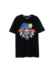 Vanilla Underground Black Sonic the Hedgehog Short Sleeved T-Shirt - Image 1 of 8