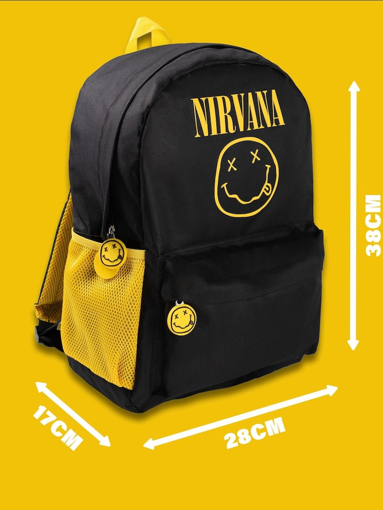 Vanilla Underground Black Nirvana Unisex Backpack - Image 8 of 8 Vanilla Underground Black Nirvana Unisex Backpack - Image 8 of 8
