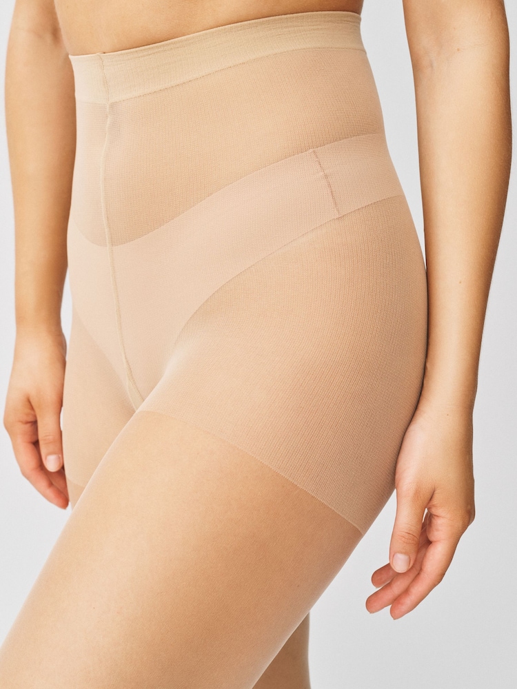 Latte Sandal Toe Sheer 5 Denier Tights - Image 2 of 3