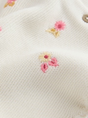 Roz fluorescent - Floral Knitted Waistcoat And Shorts Set (3mths-7yrs) - Imaginea 8 din 9