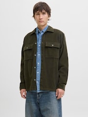 JACK & JONES Green Cord Shirt - Image 1 of 5