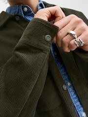 JACK & JONES Green Cord Shirt - Image 4 of 5