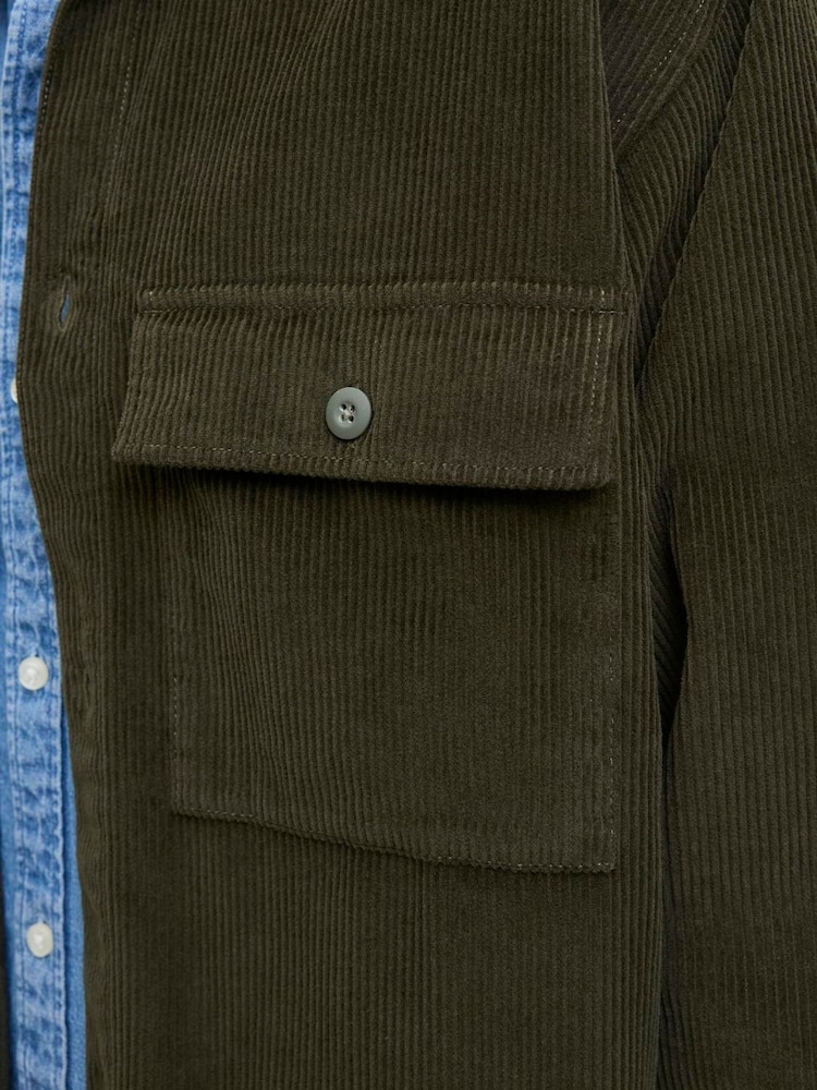 JACK & JONES Green Cord Shirt - Image 5 of 5
