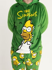 Vanilla Underground Green The Simpsons Homer Long Sleeve Long Leg Pyjamas Set - Image 3 of 6