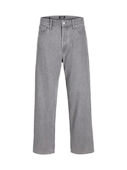 JACK & JONES Grey Alex Baggy Fit Jeans - Image 1 of 4