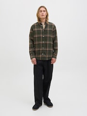 JACK & JONES Green Checked Shirt - Image 1 of 5