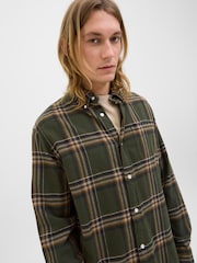 JACK & JONES Green Checked Shirt - Image 3 of 5