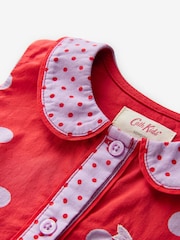 Red Spot Cotton Collar Dress (3mths-8yrs) - Image 3 of 5