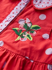 Red Spot Cotton Collar Dress (3mths-8yrs) - Image 4 of 5