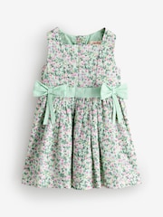 Cath Kidston Groen Tennis Ditsy - Cath Kidston Galajurk met strik aan de voorkant (3mths-8yrs) - Afbeelding 5 van 8