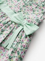 Cath Kidston Groen Tennis Ditsy - Cath Kidston Galajurk met strik aan de voorkant (3mths-8yrs) - Afbeelding 7 van 8