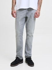 JACK & JONES Grey Glenn Slim Fit Jeans - Image 1 of 5