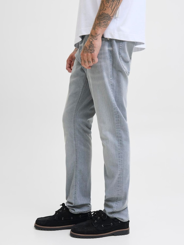 JACK & JONES Grey Glenn Slim Fit Jeans - Image 2 of 5 JACK & JONES Grey Glenn Slim Fit Jeans - Image 2 of 5