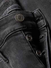 JACK & JONES Black Mike Slim Fit Jeans - Image 3 of 4