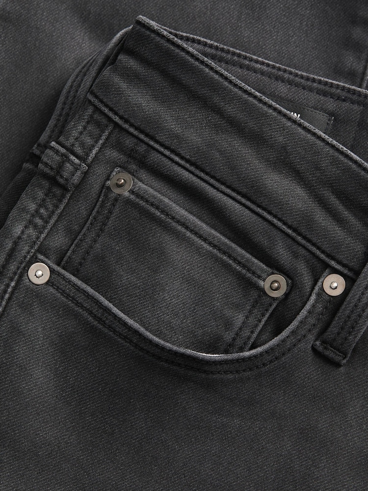 JACK & JONES Black Mike Slim Fit Jeans - Image 4 of 4