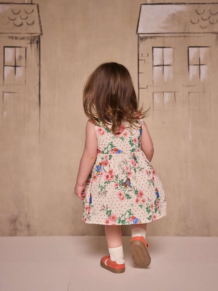 Ivory Floral Paddington Cotton Collar Dress (3mths-8yrs) - Image 2 of 6