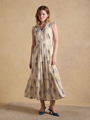 Joules Penelope V Neck Tiered Maxi Dress - Imagen 5 de 9