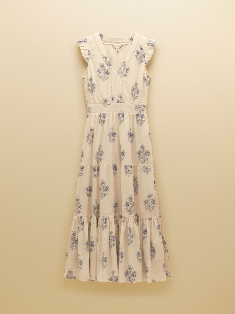 Joules Penelope V Neck Tiered Maxi Dress - Imagen 9 de 9