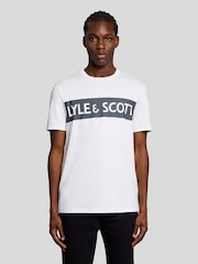 Lyle & Scott White Sports Chest Branded T-Shirt - Image 1 of 6
