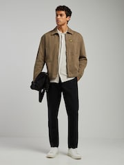 Lyle & Scott Enzyme Wash Zip Through Overshirt - Image 2 of 5