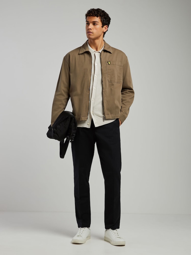 Lyle & Scott Enzyme Wash Zip Through Overshirt - Image 2 of 5 Lyle & Scott Enzyme Wash Zip Through Overshirt - Image 2 of 5