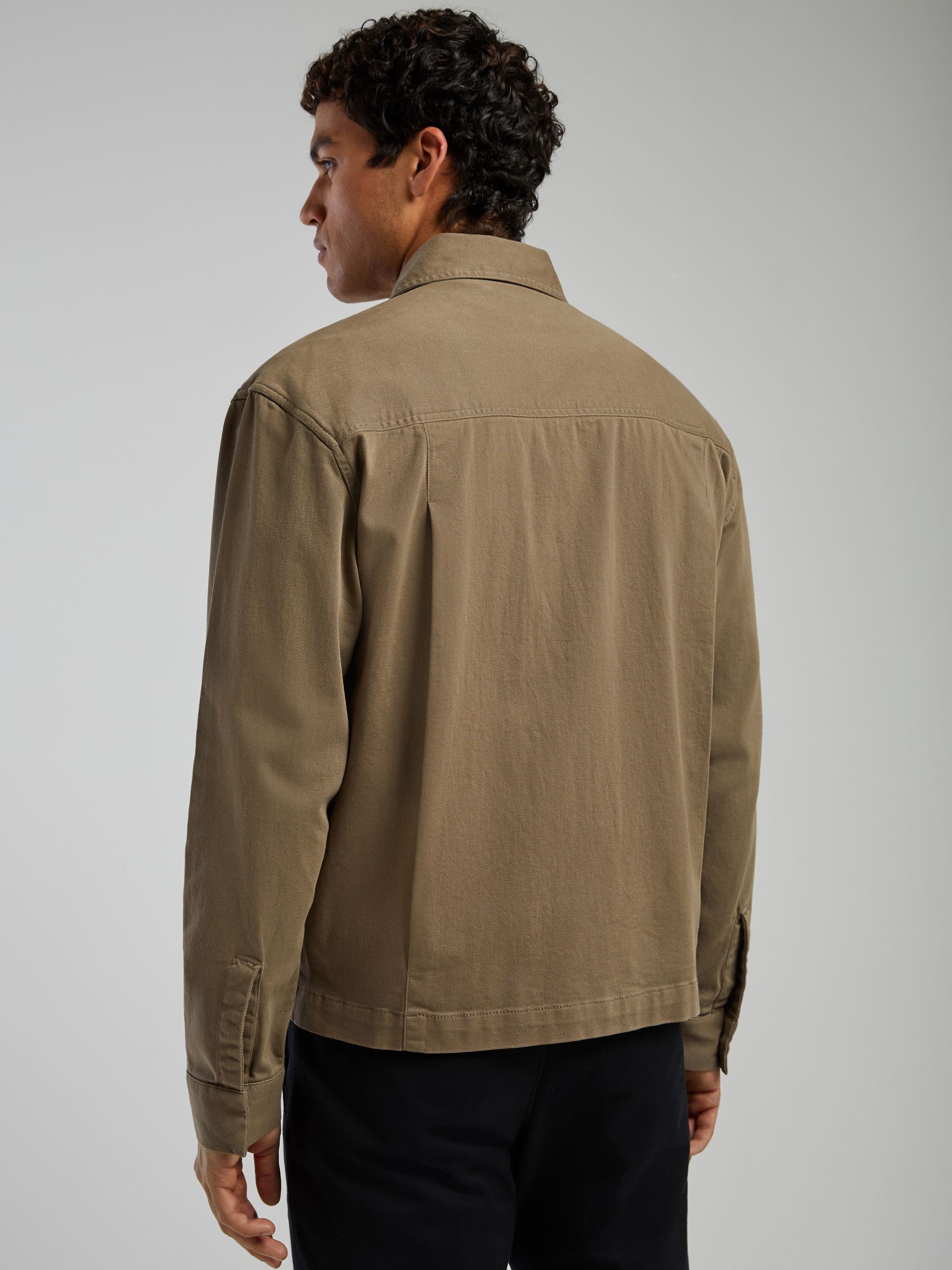 Buy Lyle & Scott Green Enzyme Wash Zip Through Overshirt from Next