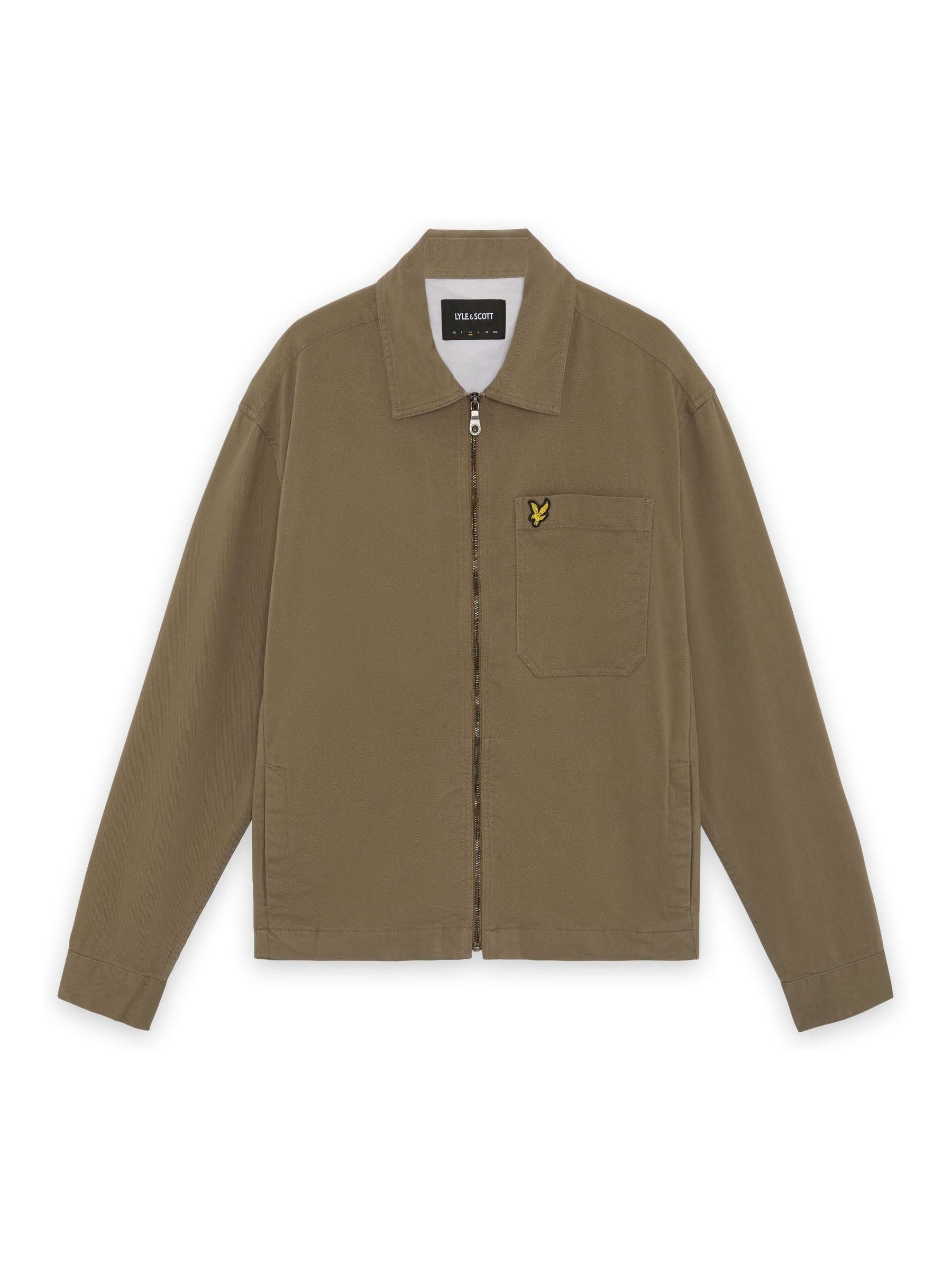 【Asheng Lyleページ】 Buy Lyle & Scott Green Enzyme Wash Zip Through Overshirt from Next