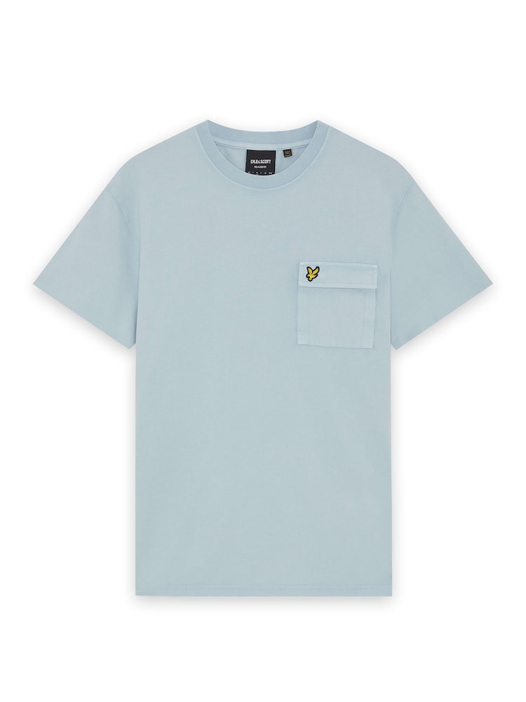 Lyle & Scott Blue Cargo Pocket T-Shirt - Image 6 of 6