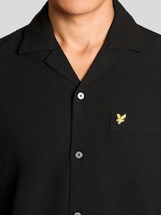 Noir - Lyle & Scott Crinkle Resort Shirt - Image 3 de 5