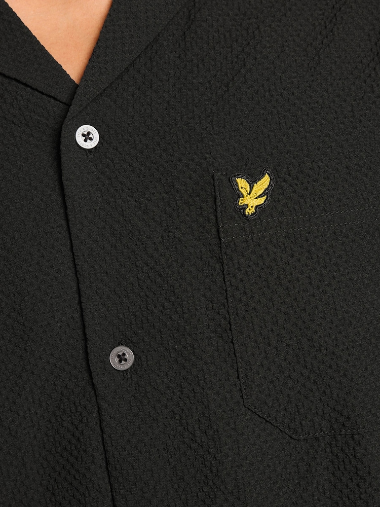Noir - Lyle & Scott Crinkle Resort Shirt - Image 5 de 5