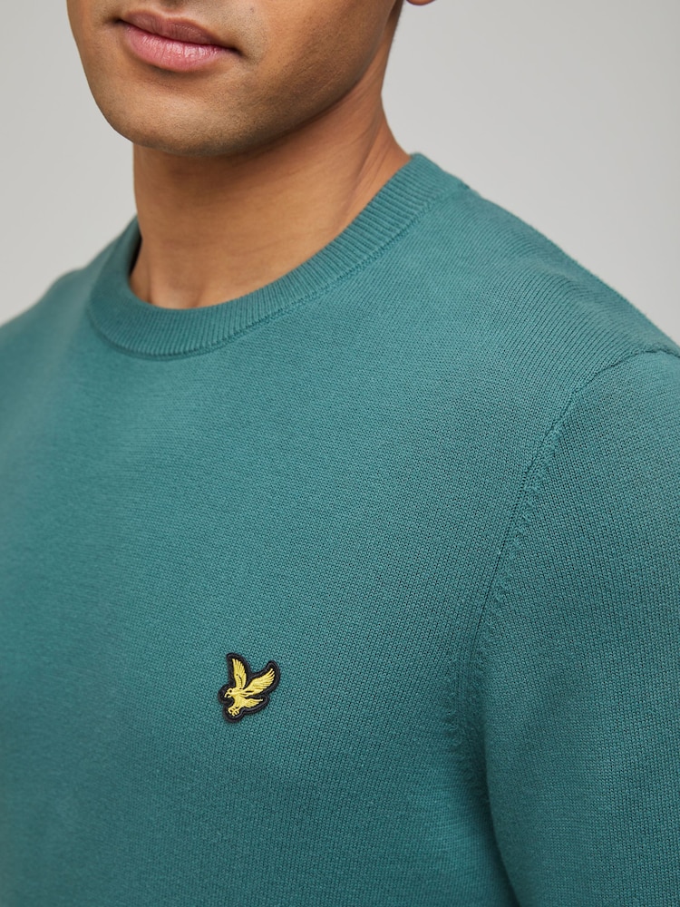 Sweter bawełniany Lyle & Scott z okrągłym dekoltem - Obraz 4 z 4 Sweter bawełniany Lyle & Scott z okrągłym dekoltem - Obraz 4 z 4